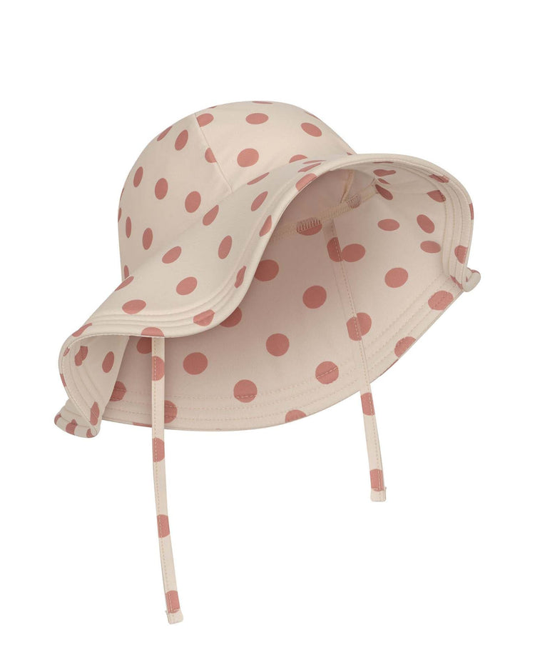 Little konges sløjd accessories collette swim hat in dot rose