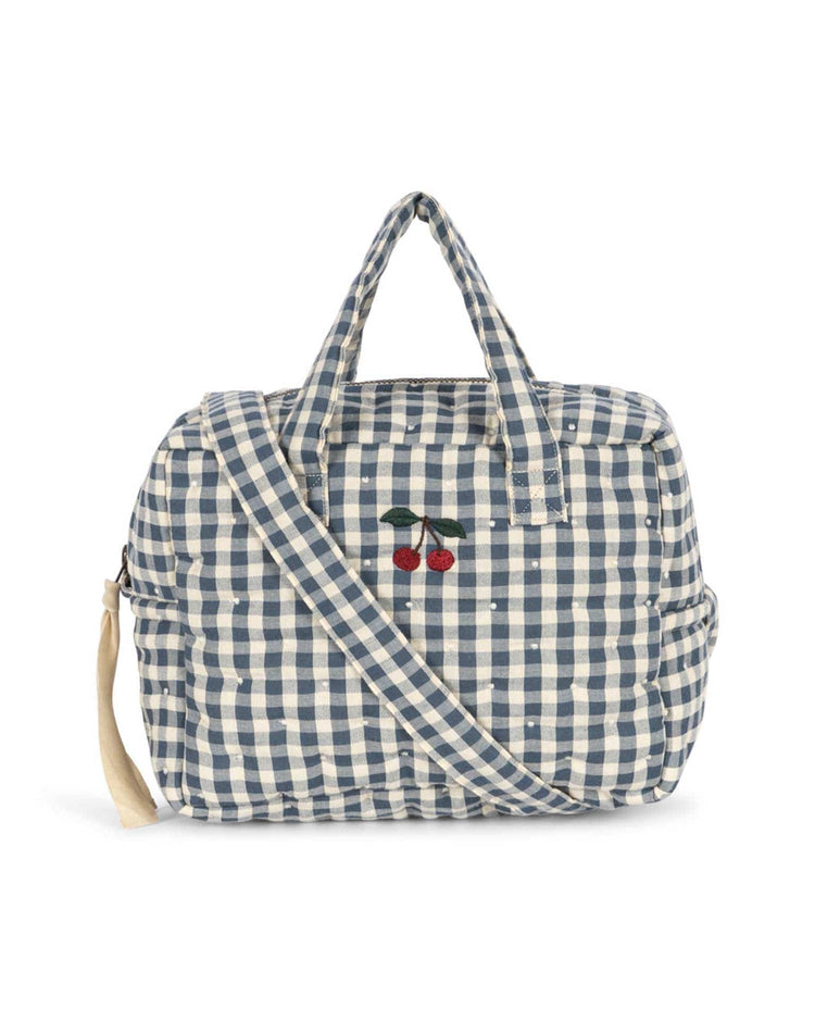 Little konges sløjd play doll bag in blue check