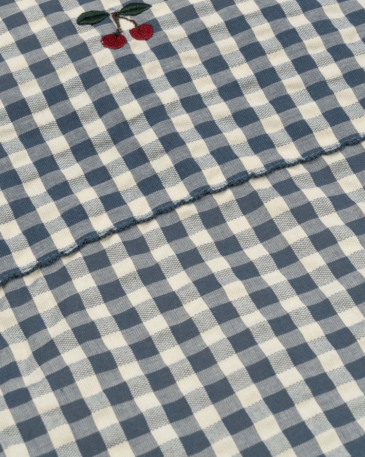 Little konges sløjd play doll bedding in blue check