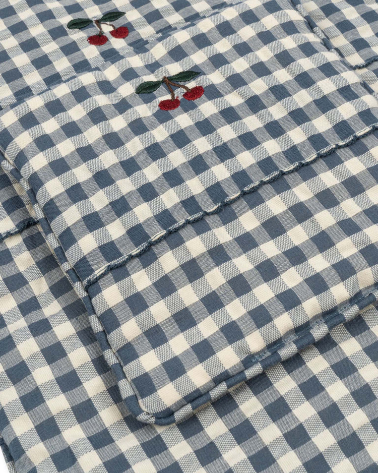 Little konges sløjd play doll bedding in blue check