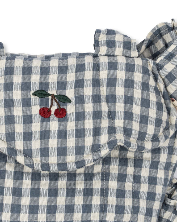 Little konges sløjd play doll carrier in blue check