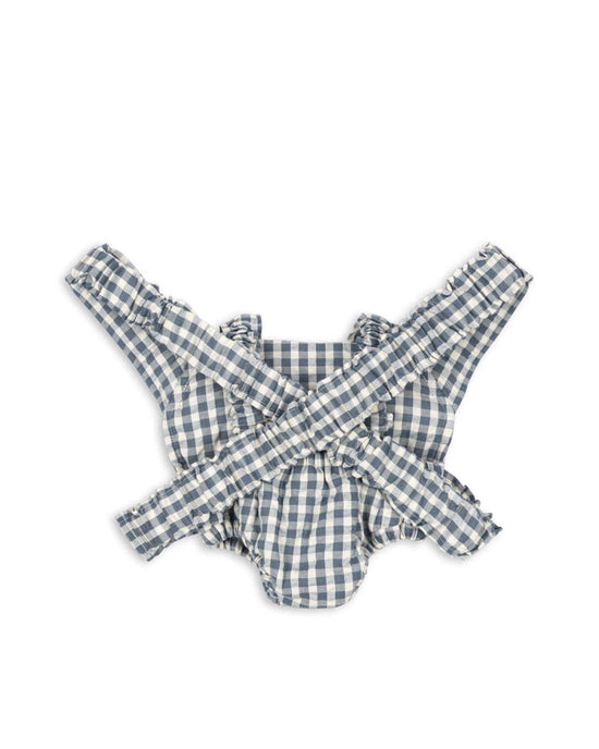 Little konges sløjd play doll carrier in blue check
