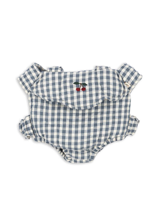 Little konges sløjd play doll carrier in blue check