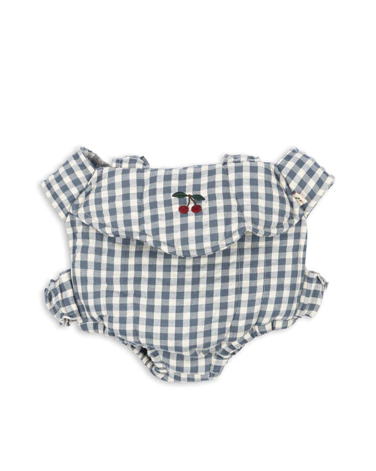 Little konges sløjd play doll carrier in blue check