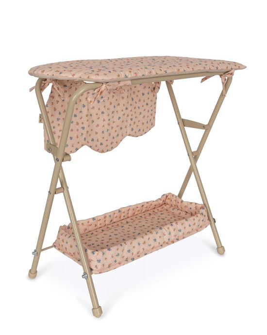 Little konges sløjd play doll changing table in bloomie blush