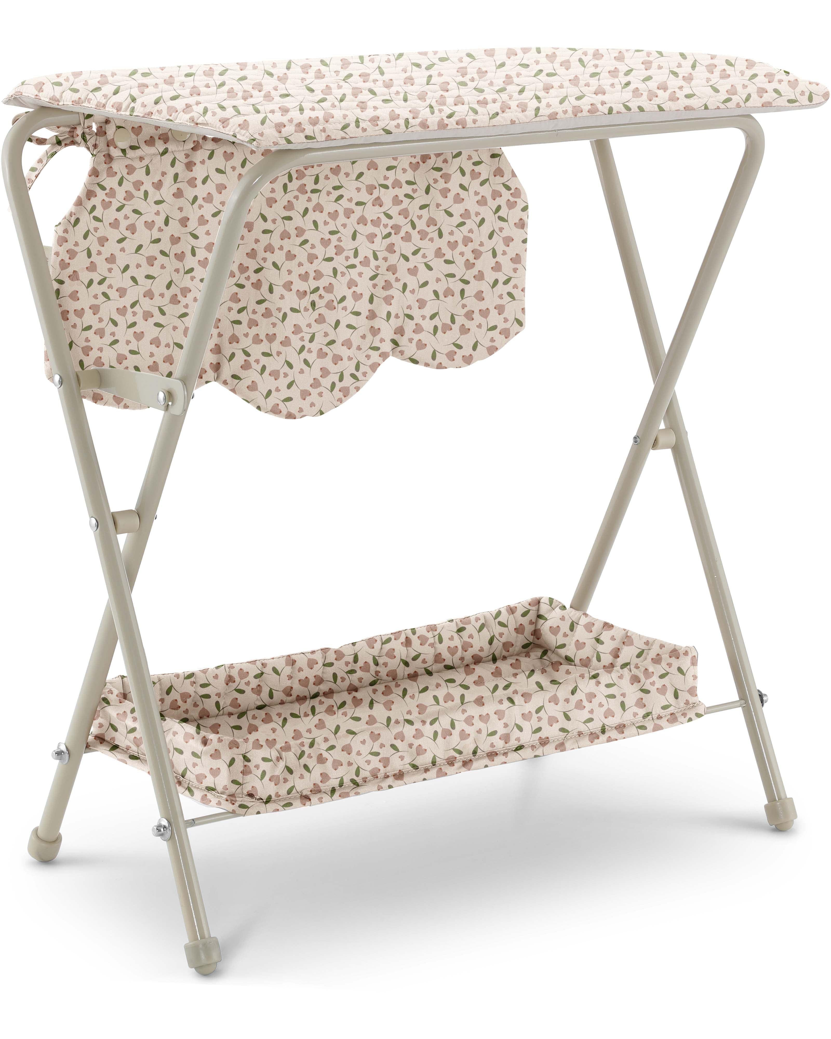 doll changing table in milk floral Little
