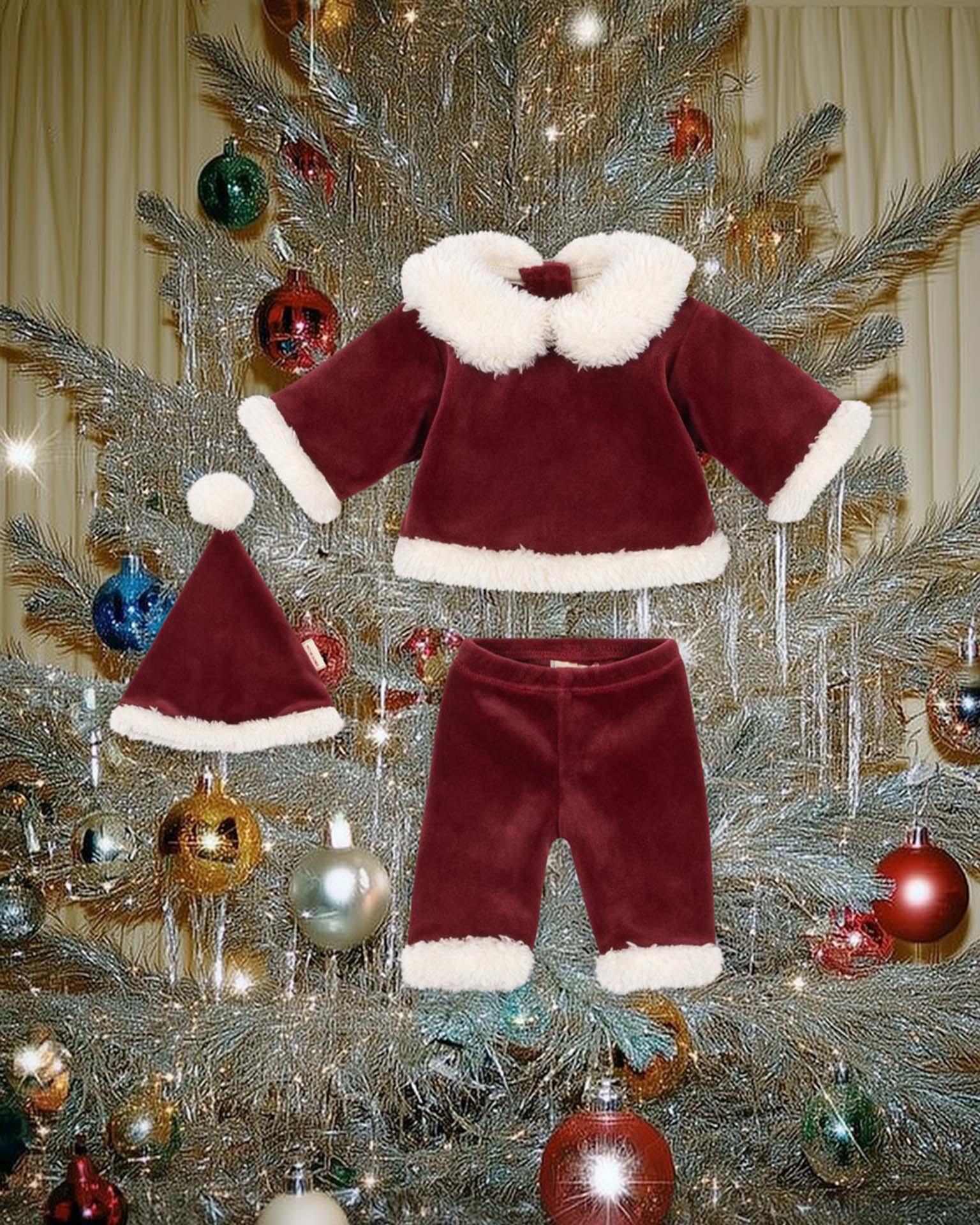 konges sløjd doll christmas set in jolly red at Little