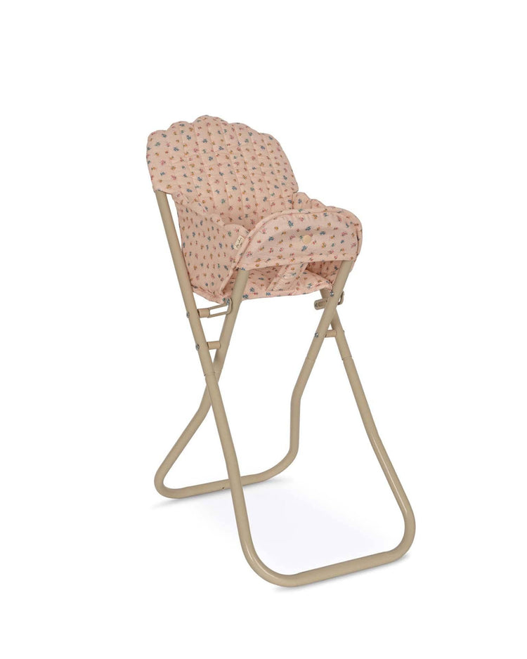 Little konges sløjd play doll high chair in bloomie blush