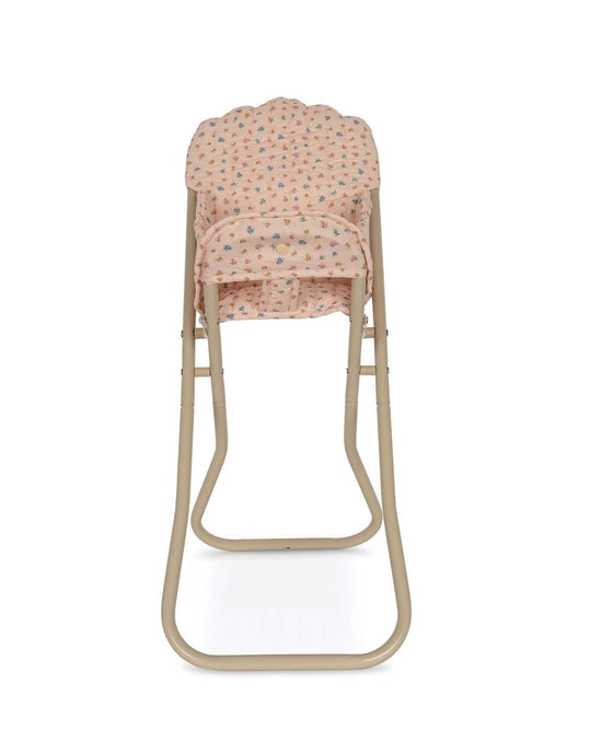 Little konges sløjd play doll high chair in bloomie blush