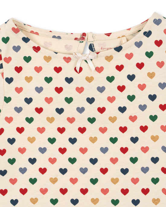 Little konges sløjd kids drey dress in coeur coloré