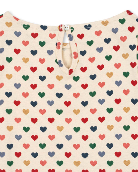 Little konges sløjd kids drey dress in coeur coloré