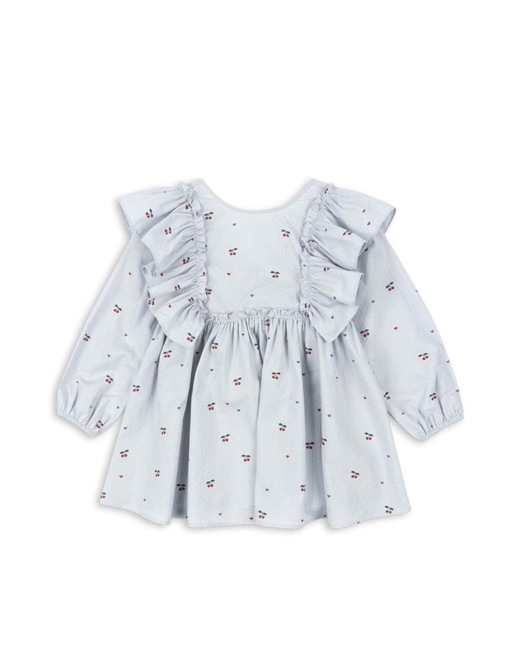 Little konges sløjd kids evia long sleeve bow dress