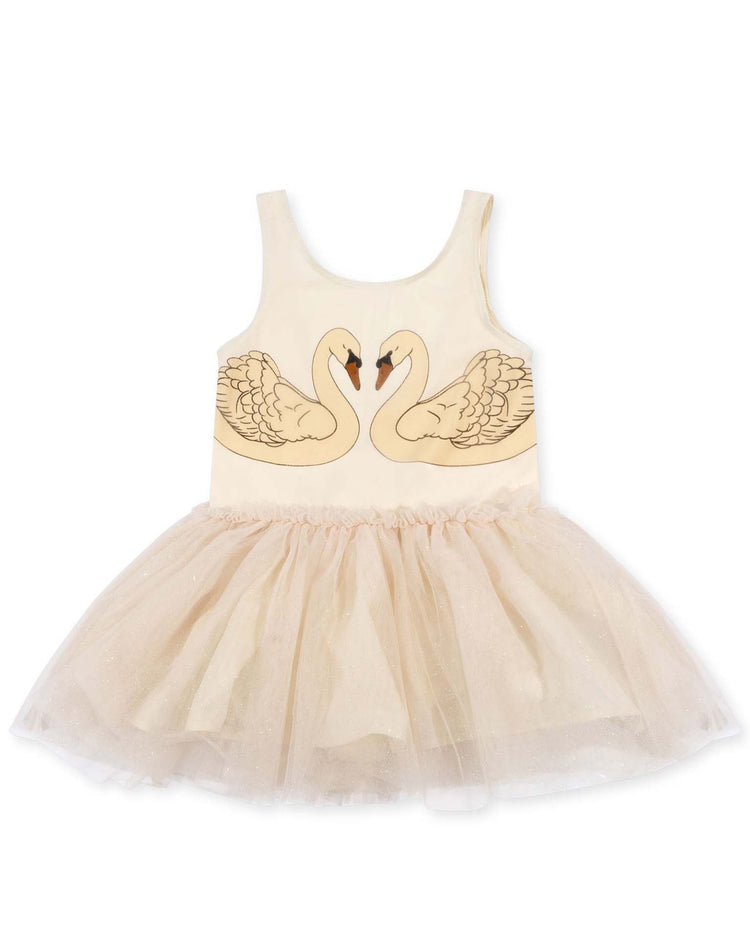 Little konges sløjd kids fairy ballerina strap dress in buttercream glitter