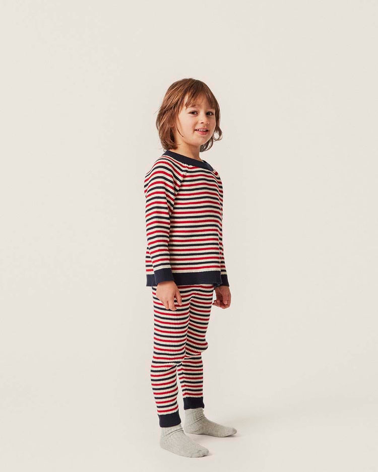 Little konges sløjd kids meo organic knit pants