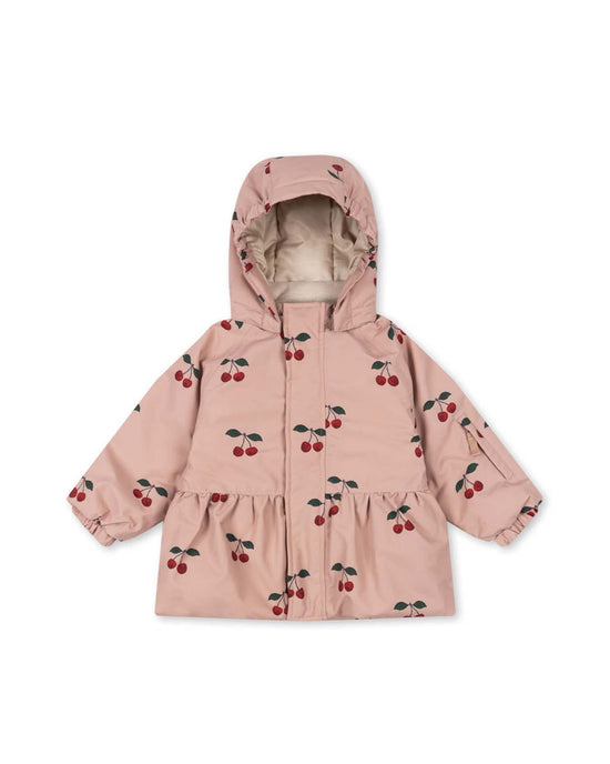 Little konges sløjd kids mismou frill jacket in ma grande cerise blush