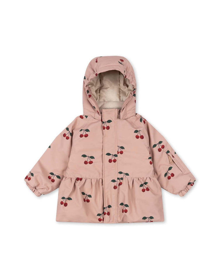 Little konges sløjd kids mismou frill jacket in ma grande cerise blush