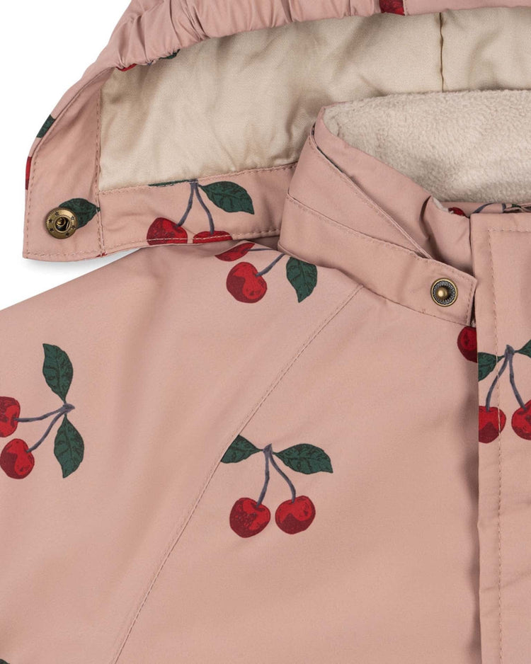 Little konges sløjd kids mismou frill jacket in ma grande cerise blush