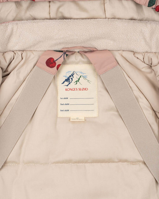 Little konges sløjd kids mismou frill jacket in ma grande cerise blush