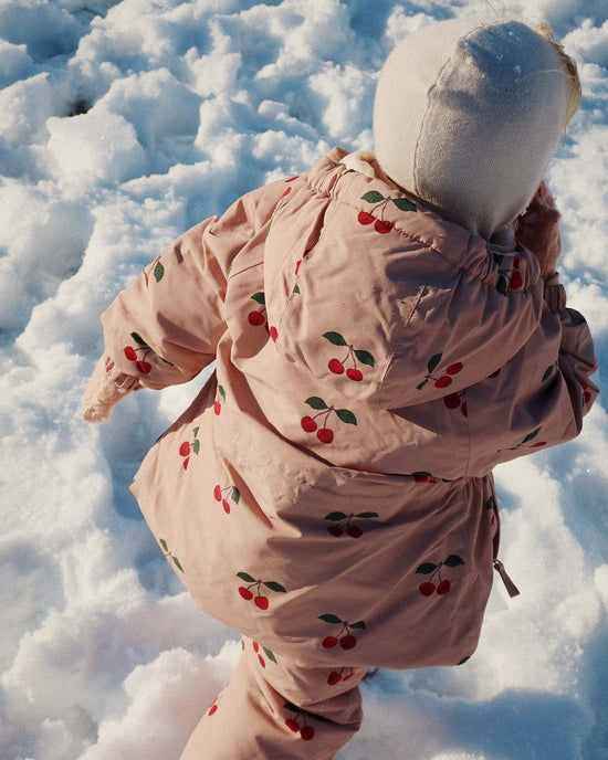 Little konges sløjd kids mismou frill jacket in ma grande cerise blush