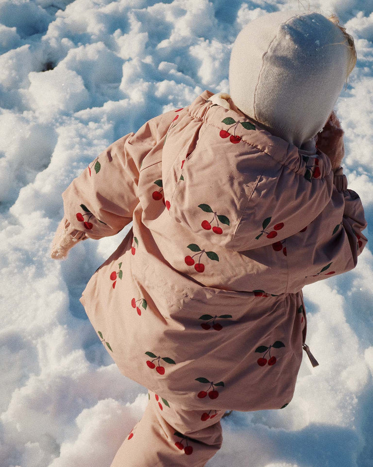 Little konges sløjd kids mismou frill jacket in ma grande cerise blush