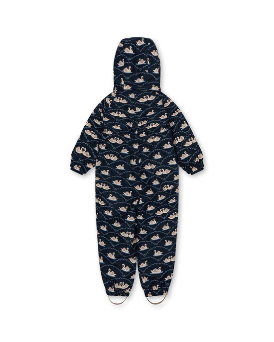 Little konges sløjd kids nohr snowsuit in swan eclipse