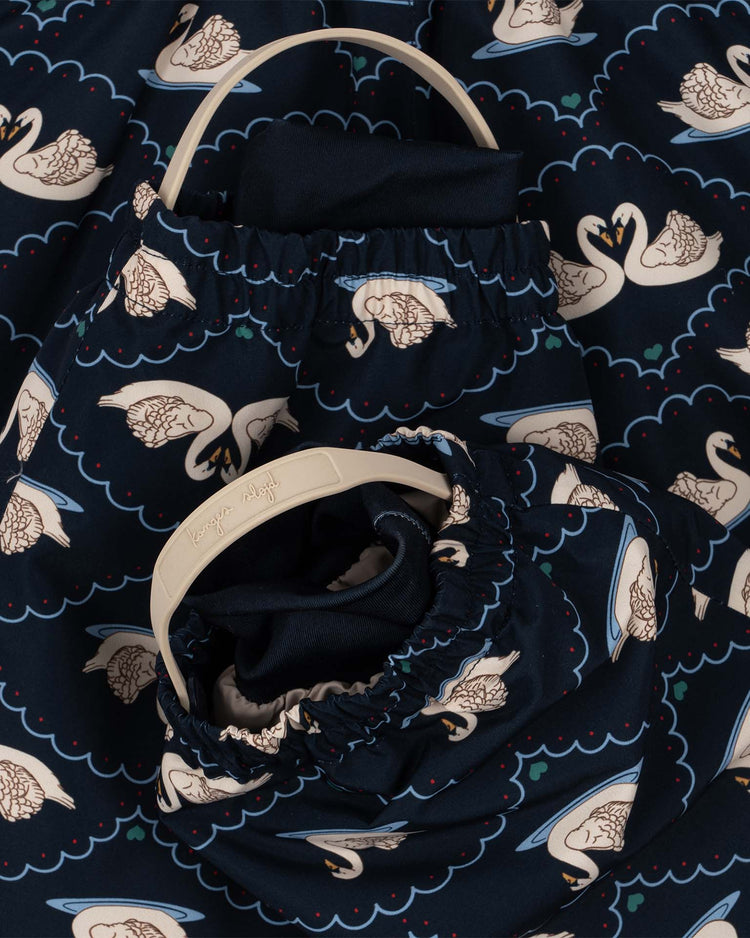 Little konges sløjd kids nohr snowsuit in swan eclipse