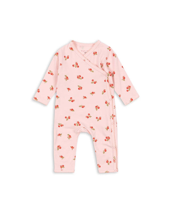 Little konges sløjd baby organic newborn onesie in rosa pink