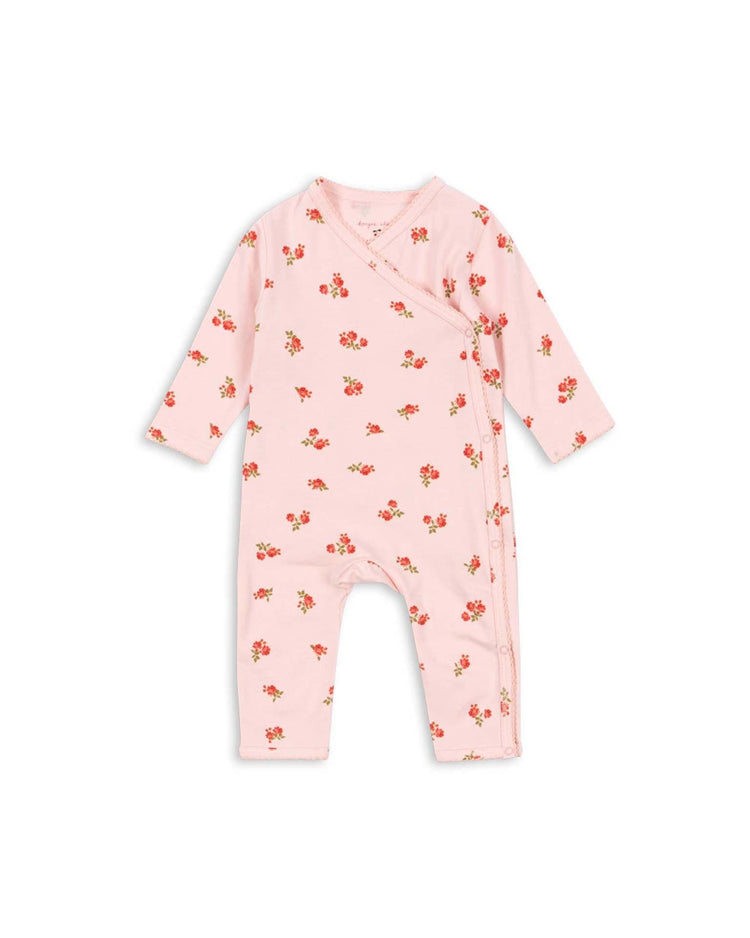 Little konges sløjd baby organic newborn onesie in rosa pink