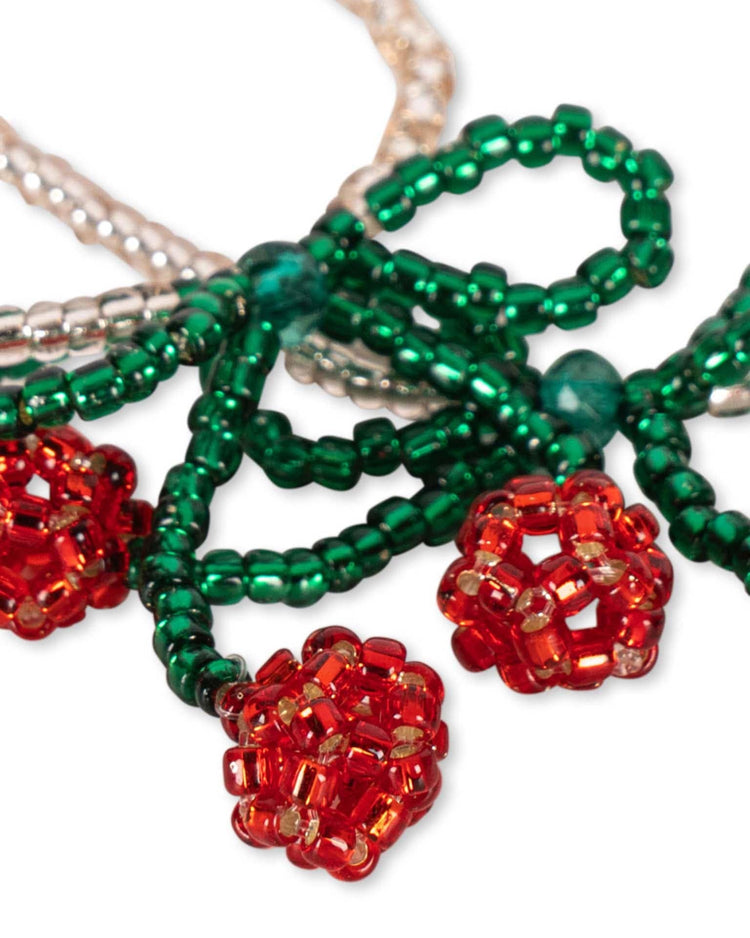 Little konges sløjd accessories one size pearly necklace and bracelet set in cherry