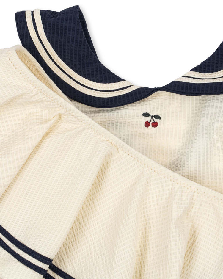Little konges sløjd kids sailor bikini in seedpearl
