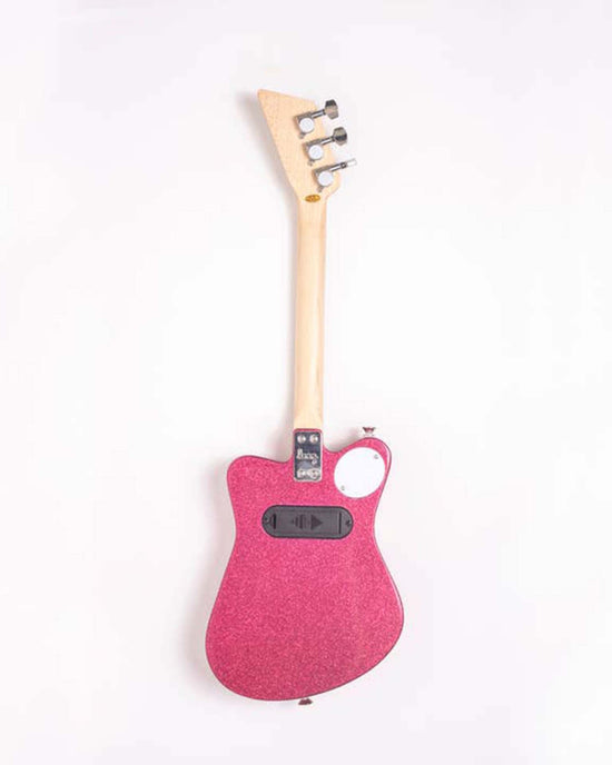 Little loog guitars play loog mini electric in pink sparkle