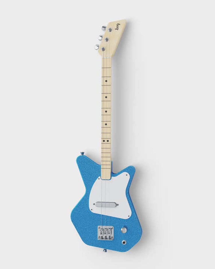 Little loog guitars play loog pro electric in blue sparkle