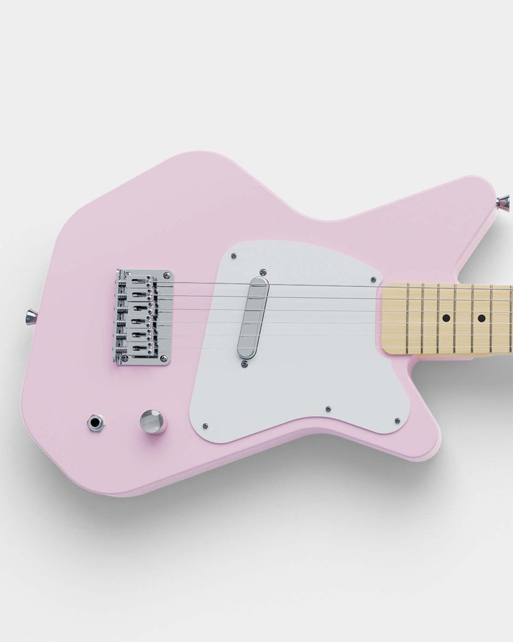 Little loog guitars play loog pro VI electric in pink