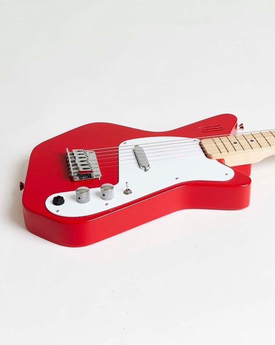 Little loog guitars play loog pro VI electric with built-in amp in red