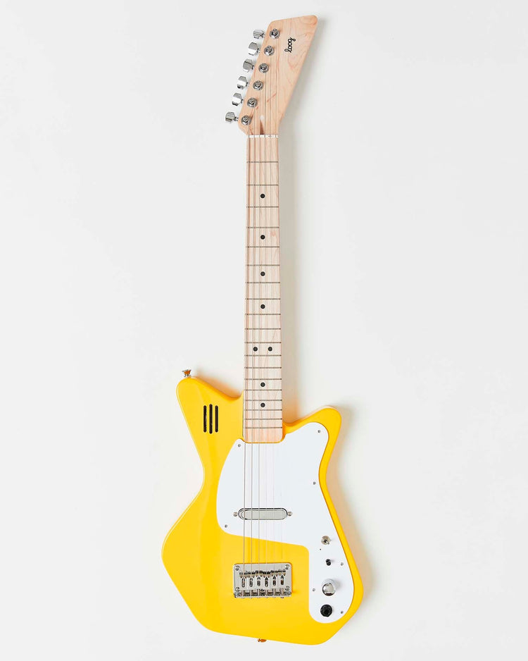 Little loog guitars play loog pro VI electric with built-in amp in yellow