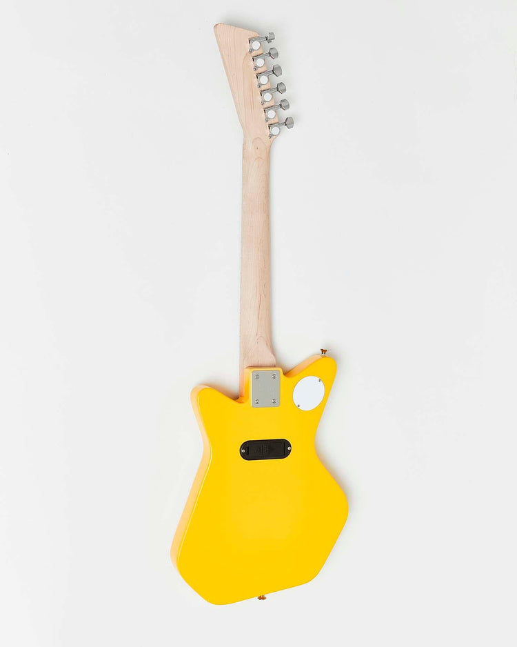 Little loog guitars play loog pro VI electric with built-in amp in yellow