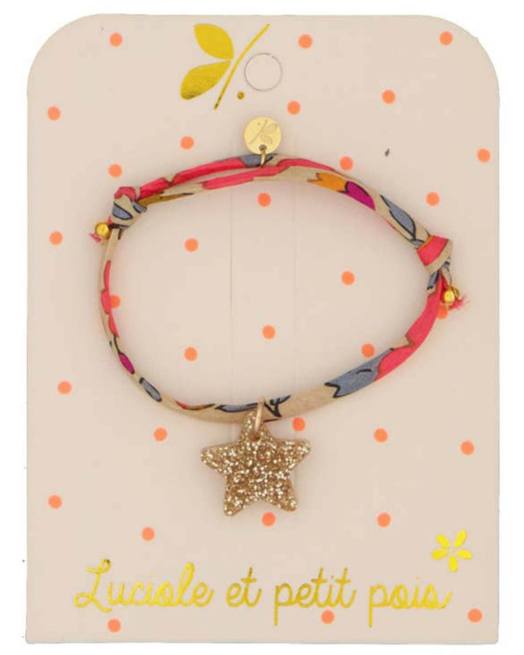 Little luciole et petit pois accessories liberty bracelet in gold star