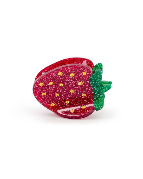 Little luciole et petit pois accessories mini glitter strawberry hair clip