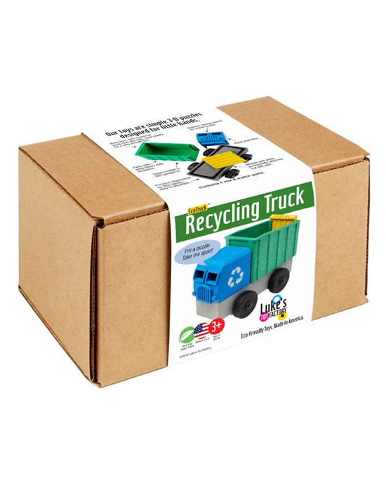 Little luke's toy factory play recycling truck