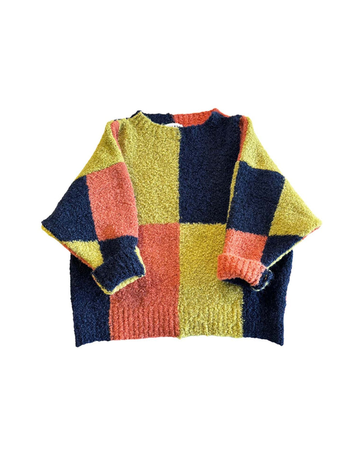 Little mabli baby corneli wool pullover in paint palette