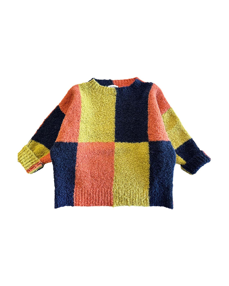 Little mabli baby corneli wool pullover in paint palette
