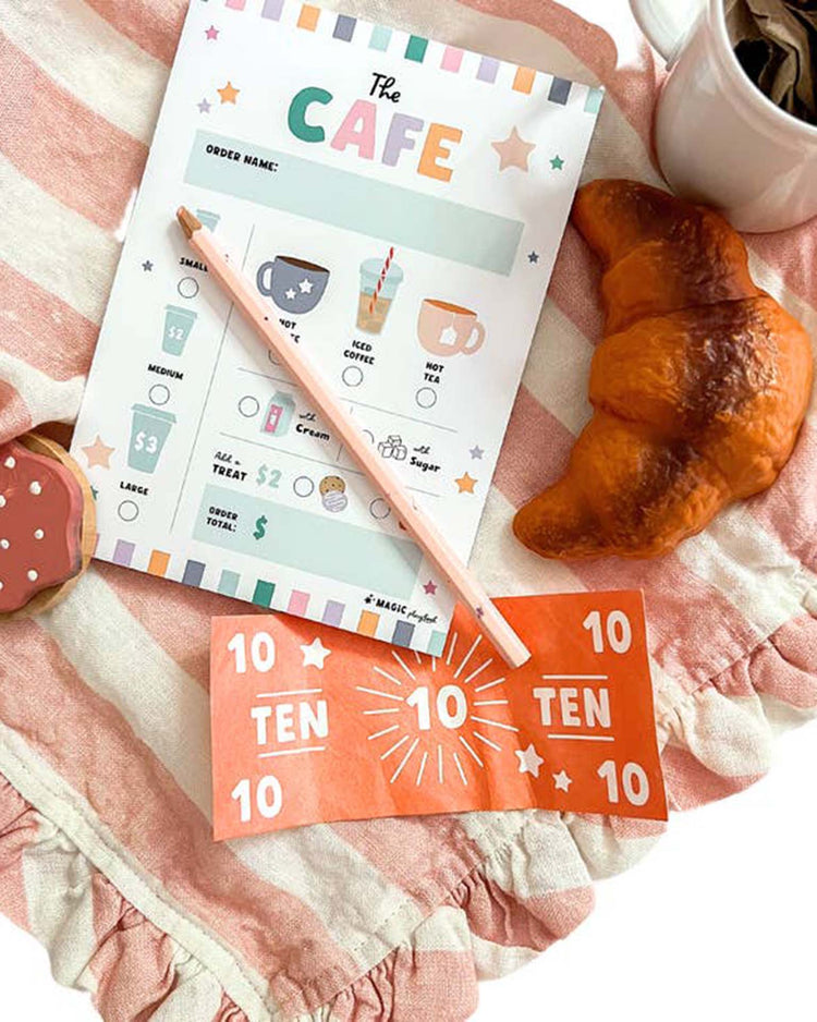 Little magic playbook Paper + Party cafe pretend play notepad