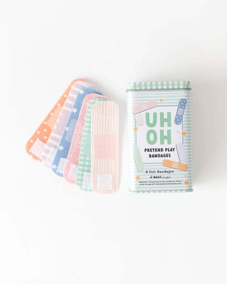 Little magic playbook Paper + Party pretend play bandages + bandaid tin
