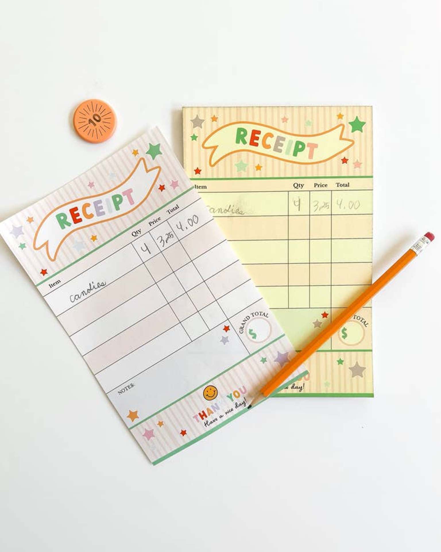 Little magic playbook Paper + Party pretend play receipt pad