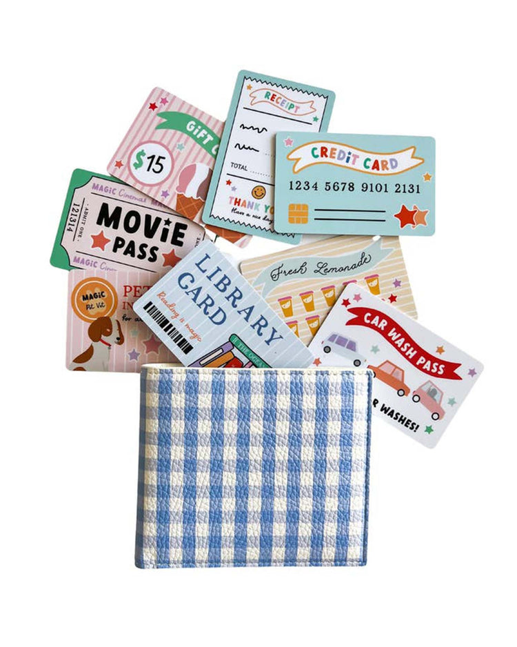 Little magic playbook Paper + Party pretend play wallet + credit card set