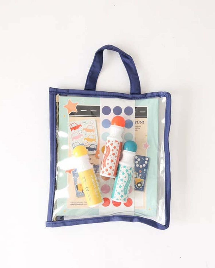 Little magic playbook Paper + Party transportation dot activity kit