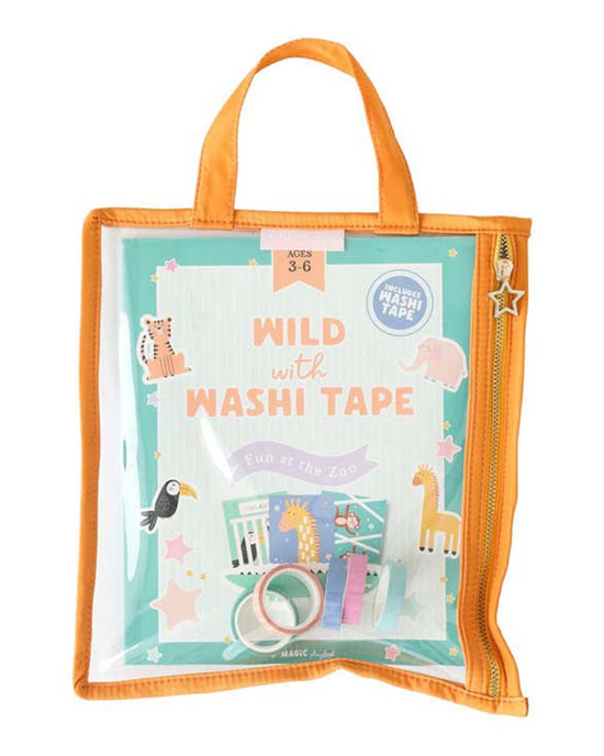 Little magic playbook Paper + Party wild with washi tape activity kit - fun at the zoo