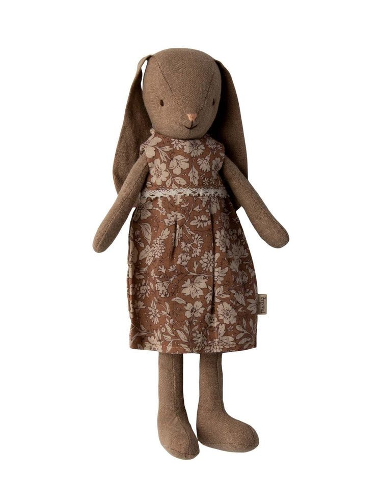 Little maileg play bunny size 2 in brown dress
