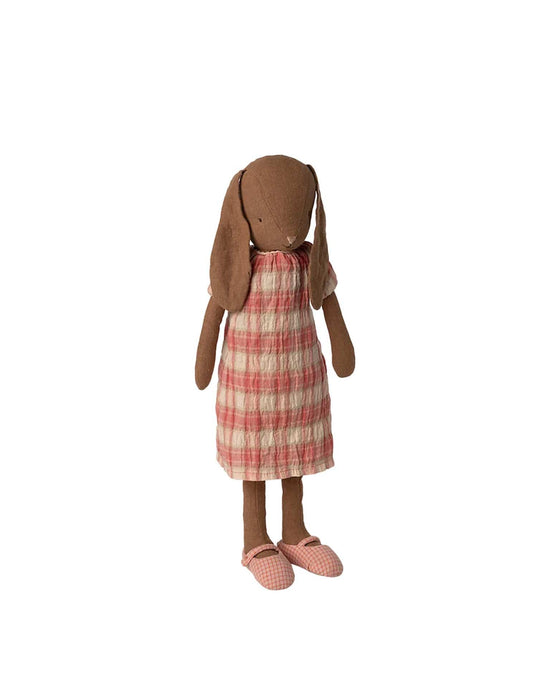 Little maileg play bunny, size 3 - chocolate brown dress