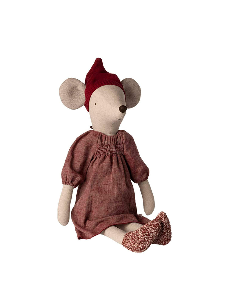 Little maileg play christmas mouse, maxi - girl